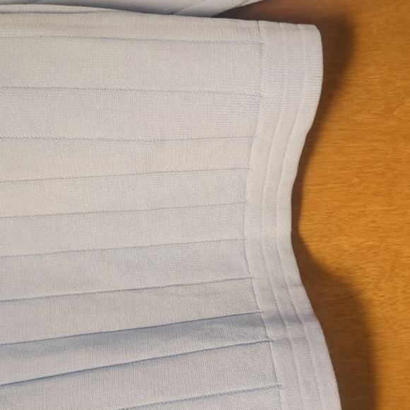 NWT Endless Rose Blue Structured Knit Jacket Gold Buttons L - Picture 9 of 13